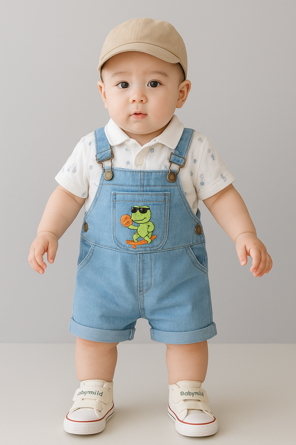 Denim Dungaree Set
