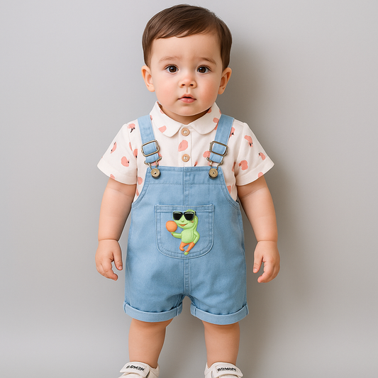 Denim Dungaree Set